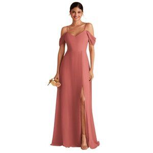 Birdy Grey Devin Convertible Bridesmaid Dress Size S Wild Rose A-Line Chiffon